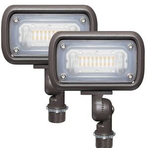 GKOLED 15W LED Floodlight, Outdoor Security, 1500 Lumens, 50W MH, 5000K Day Wht